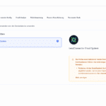 Screenshot der GoHighLevel Plattform, in dem Bereich „E-Mail-Dienste“ unter Einstellungen geöffnet ist. Der aktuell ausgewählte SMTP-Service ist „LeadConnector Email System“, mit einer Warnung über mögliche Zustellprobleme aufgrund fehlender dedizierter Sende-Domain.