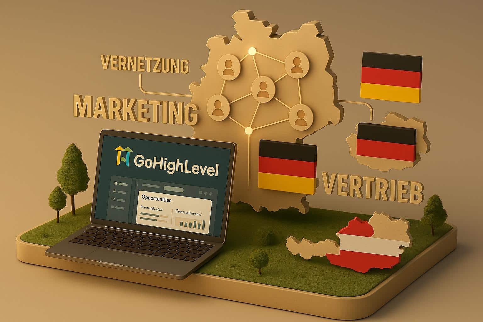 GoHighLevel als zentrale Marketing- und Vertriebsplattform für den deutschsprachigen Raum