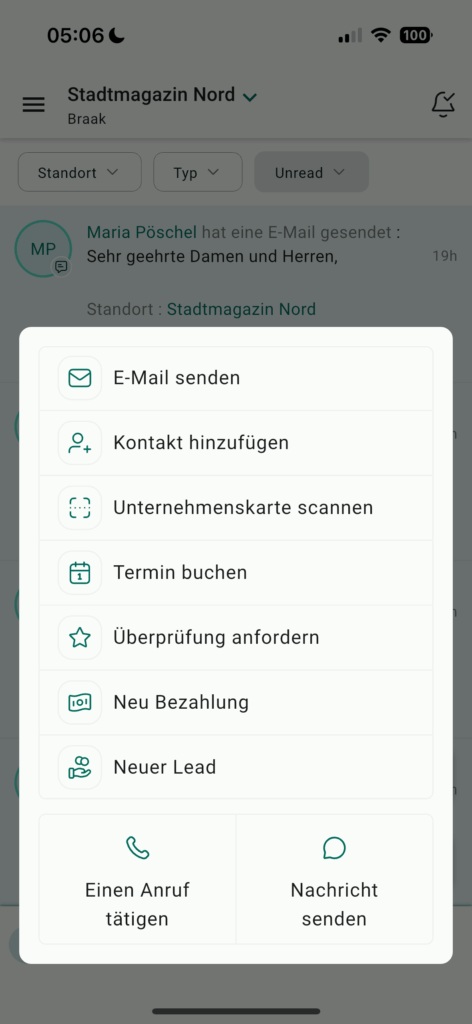 Unterhaltungen verwalten