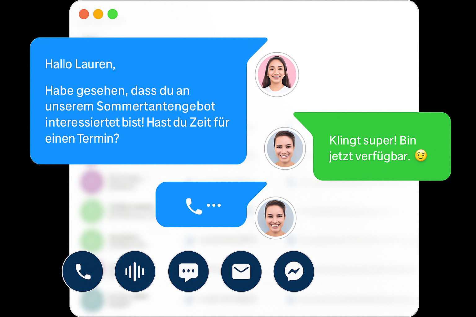 HighLevel Tool zur Leadpflege mit automatisierten Multi-Channel-Kampagnen und mobiler Zwei-Wege-Kommunikation
