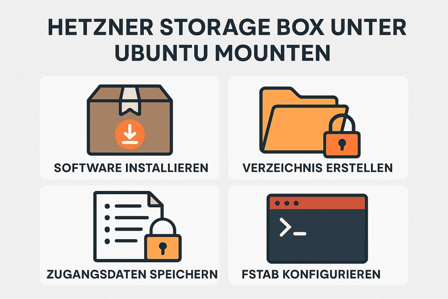 Grafische Anleitung: Hetzner Storage Box unter Ubuntu einbinden